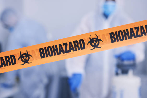 Professional Biohazard Cleanup technician working in Oakhurst, TX